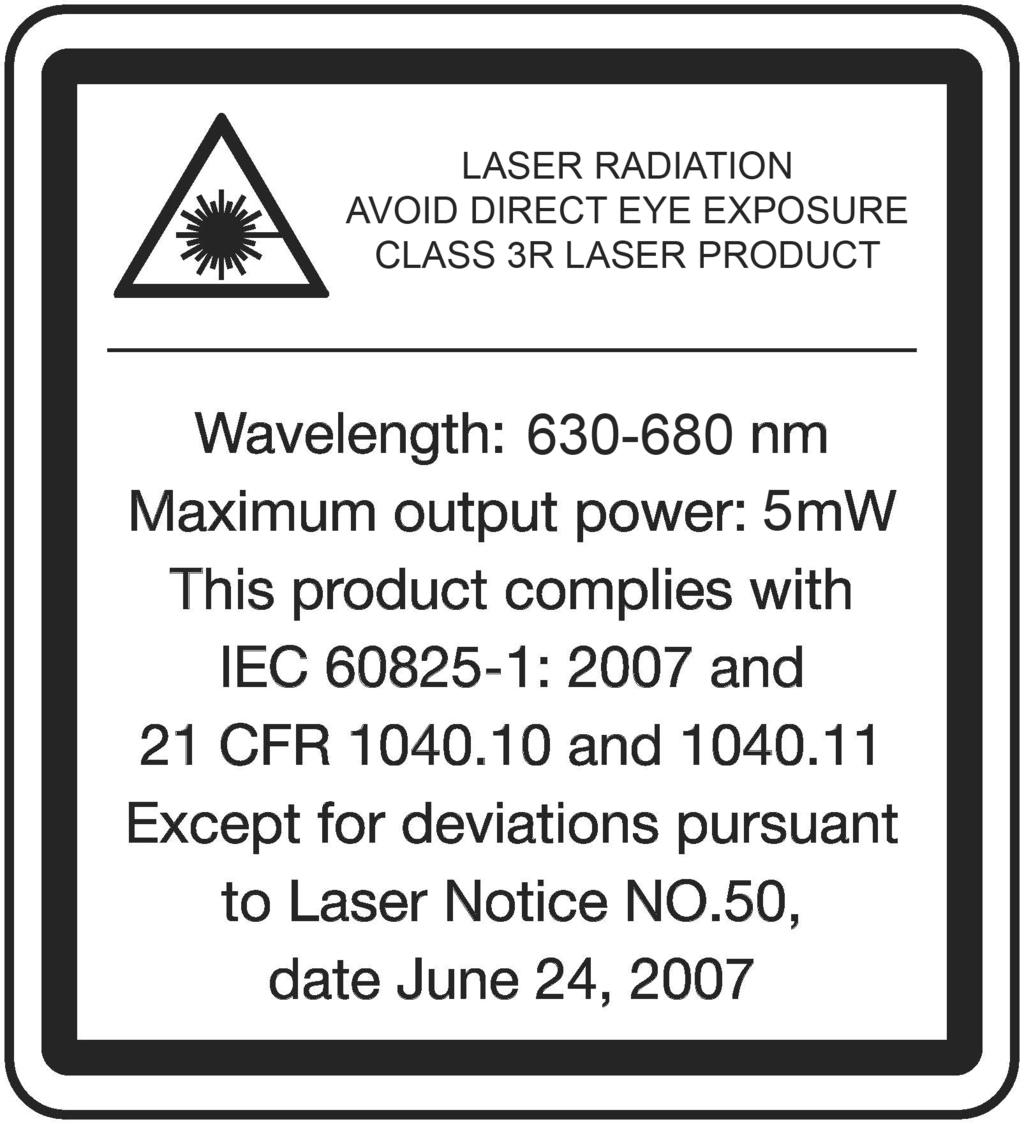 1.3 Märkskyltar på POS 150/180 Följande märkskyltar sitter på POS 150/180: Laserstråle. Titta inte in i strålen. Laserklass 3R. 1.4 Produktinformation -produkter är avsedda för professionella användare och får endast användas, underhållas och repareras av auktoriserad, utbildad personal.