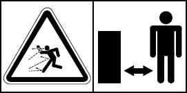 under högt tryck (risk för inträngning i
