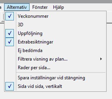 4 (19) Det tar längre tid för Besiktningsplan att visa planerna om Uppföljning och Extrabesiktningar/Ej bedömda är förbockade, så behöver du endast se vad som är planerat så kan du knäppa av dessa.