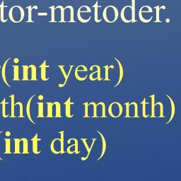 Ett objekt som tillhör en klass som innehåller mutator-metoder kan ändra sitt
