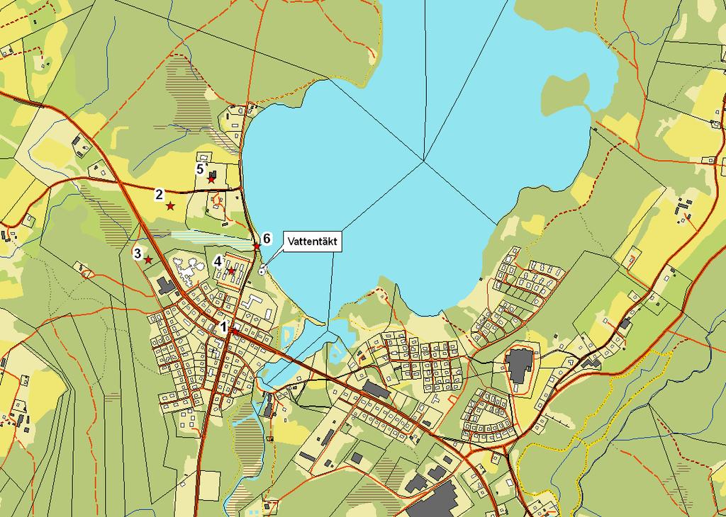 repo001.docx 2012-03-2914 5.2.7 Övriga riskkällor Kyrkogård (5) Norr om vattentäkten ligger en kyrkogård.