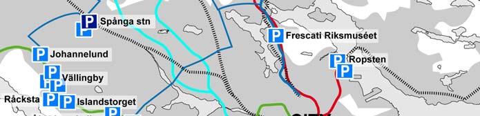 Inom Stockholms Stad kommer (inklusive infartsparkeringen under Nynäsvägen) cirka 1 205 nya bilplatser att