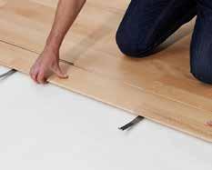Det färdiga trägolvet är bara 1 2 millimeter högre än själva golvplankan.