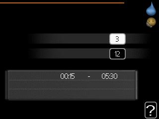 2.9.2 VARMVATTENCIRK. drifttid Inställningsområde: 1-60 min varmvattencirk.2.9.2 Fabriksinställning: 60 min stilleståndstid Inställningsområde: 0-60 min Fabriksinställning: 0 min drifttid