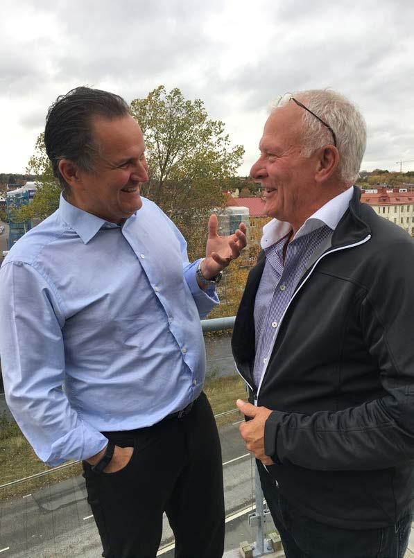 Jan Jönsson och Lasse Alsterberg är mångåriga medarbetare på tidigare Thorin & Thorin, numera nvent.