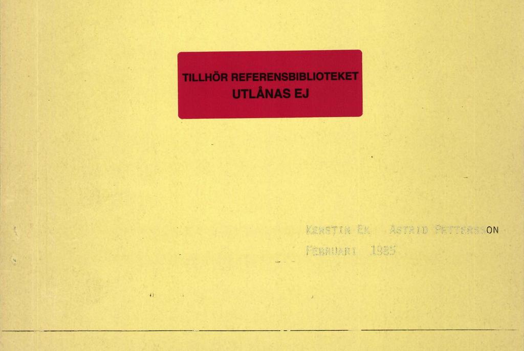 AV INSTRUMENT FÖR INSAMLINGEN