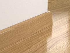 vit & målningsbar PGWPPSKRWHITE, vit PGWPPSKRPAINT, målningsbar 2400 x 16 x 80 mm Färg: vit (NCS 0502 Y),