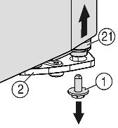 Om skåpets eller en annan apparats nätkabel/kontakt och apparatens baksida kommer i kontakt med varandra, kan nätkabeln/kontakten skadas av apparatens vibrationer, vilket i sin tur kan orsaka