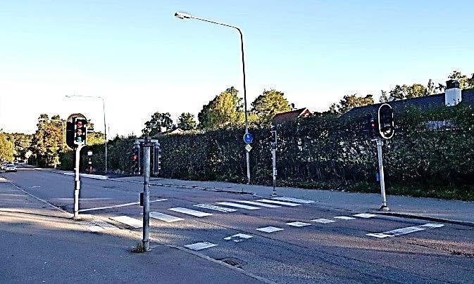 Signalreglering av friliggande gc-överfart Om det finns ett särskilt anspråk på framkomlighet för gång- och cykeltrafik i en punkt med stora biltrafikflöden kan ett alternativ till upphöjd gång- och