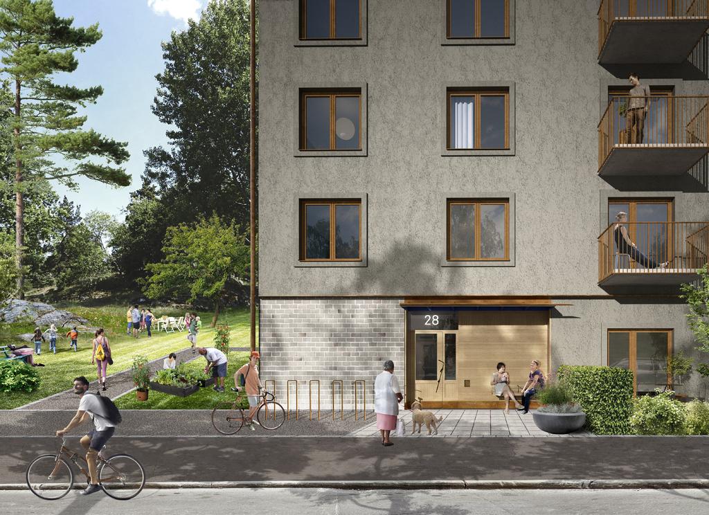 03 landskap 3.2 Finplanering GESTALTNINGSMÅL: ENKEL, SMART OCH ÄLSKVÄRD MARKPARKERING OCH ANDRA KÖRYTOR GÅRDSMILJÖ Parkeringsytor för bil eller cykel inordnas i helhetsutformningen.