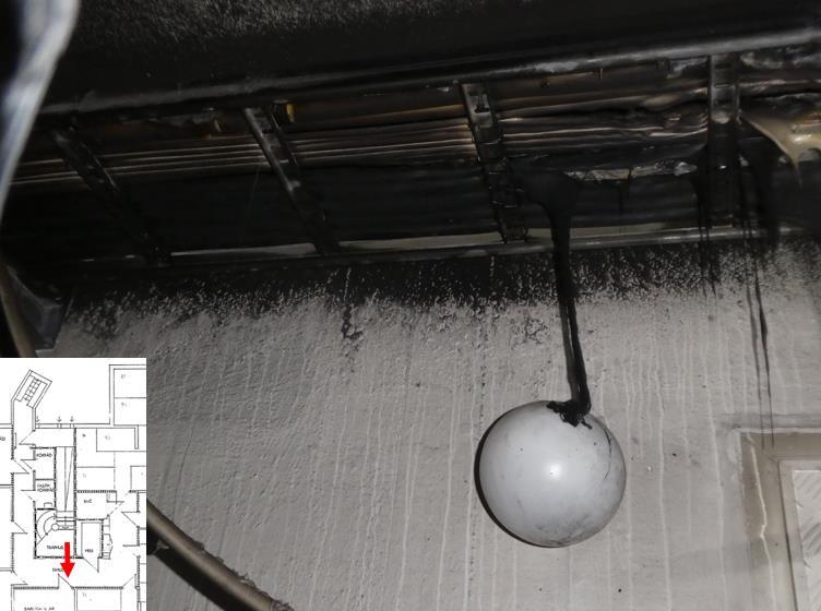 3.3 Startbrandcellen Branden startade och begränsades till en korridor i källarplan.