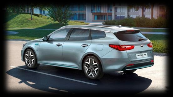 Kia Optima laddhybrid Viktad sförbrukning Kia Optima SW Plug-In Hybrid El/Bensin 17 kwh el/ km, 43 kwh bensin/ km (NEDC) 25 kwh/ km (NEDC) 17,3 kwh el/ km, 4,9 l bensin/ km (NEDC) Viktad