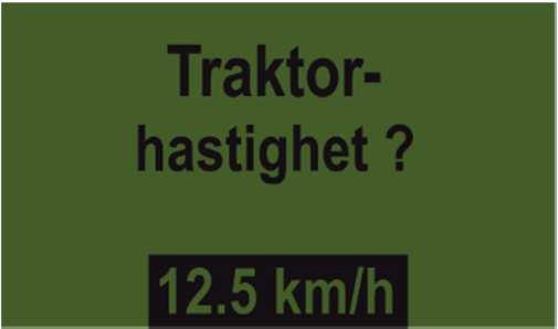 Du kan ställa in följande i menypunkten Inställningar: Här kan du välja om kalibreringen sker för kg/ha eller korn//m² (med tusenkornsvikt och grobarhet).