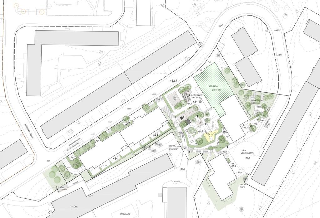 haft tillstånd att nyttja parkeringsplatserna. Vid platsbesök noterades även en bil som var parkerad på vändplatsen, se Figur 3 på sida 9. Föraren följde sina barn till skolan.