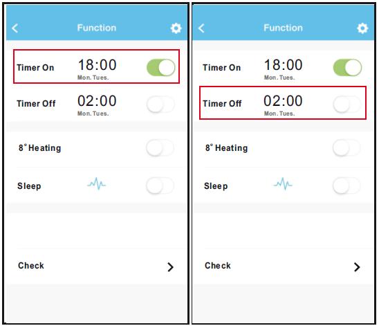 8 SPECIALFUNKTIONER Timer ON/OFF, Underhållsvärmeläge, Insomningsfunktion.