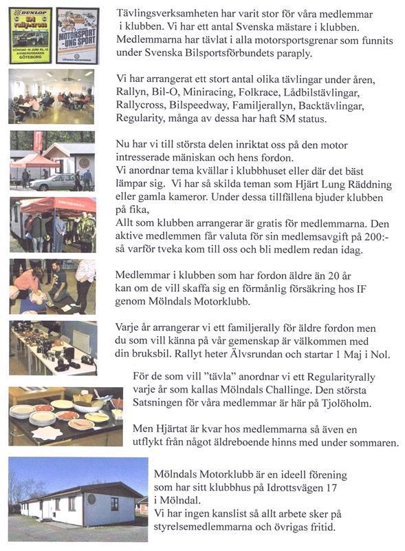 Sidan är tagen ur Tjolöholm Classic