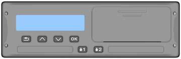 Förardelen SE5000-8 Smart Tachograph Det här är en kort presentation av vad du kan se på färdskrivaren färdskrivare.