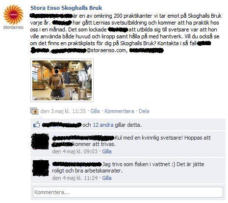 Använda sig av ambassadörer Skoghalls Bruk planerar även att använda sig av ambassadörer