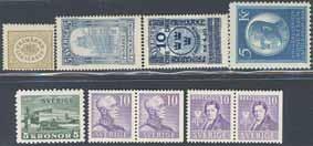Perforated binding margin, Controller s mark K on the back side of the cover. F 5500 éé 1.000:- 186 H53 Bellman 5 öre.
