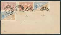 F 3200 600:- 178 332BC/CB 1941 The Royal Castle 5 Kr blue, pair 3+4 and 4+3. Wide margins.