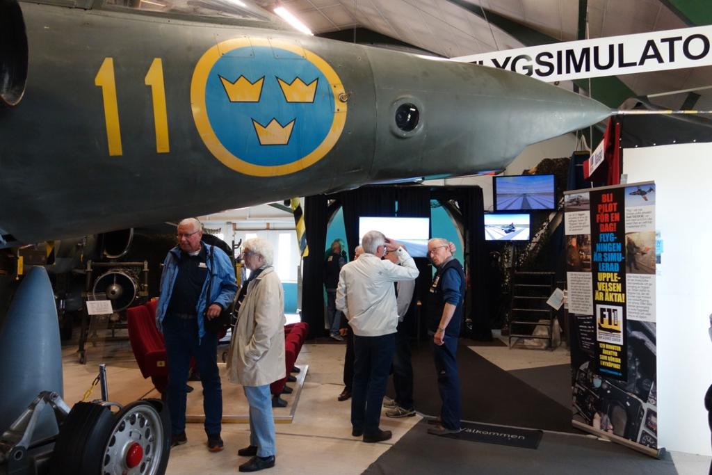 Vi fick uppleva ett gemytligt museum som på ett utomordentligt sätt speglade verksamheten vid F11 innan