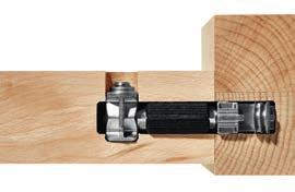 25 mm 40 mm Endast för förbindning av trä eller träliknande material i möbelsnickeri (inga material för lättviktskonstruktion!).