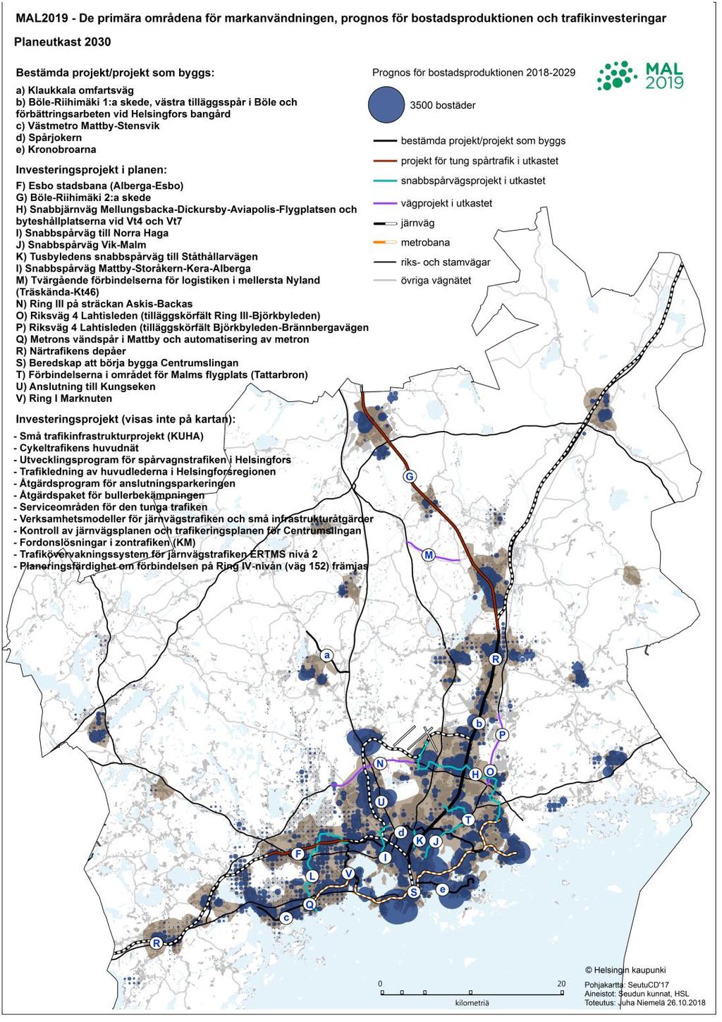 13 De prioriterade zonerna, placering av