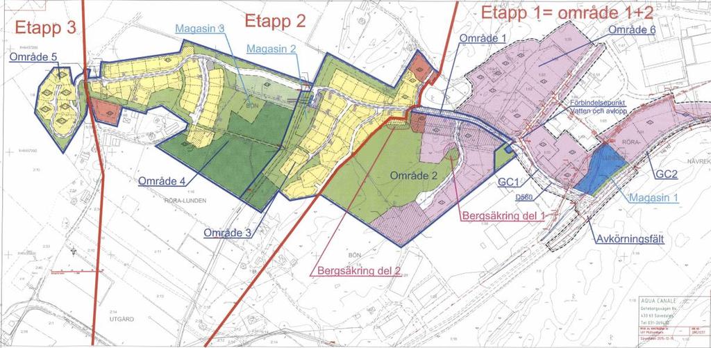 Avloppspumpstation, tryckstegring 1 700 000 kr Detaljplan 1 500 000 kr Lantmäteri bostäder 1 500 000 kr Lantmäteri industritomter 300 000 kr Projektering, besiktning, kontroll mm 1 000 000 kr