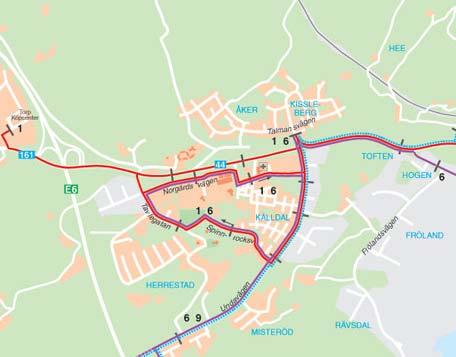 Goda kollektivtraikörbindelser med både lokala och regionala busslinjer erbjuds. Hållplatser är lokaliserade vid väg 44 och Norgårdsvägen.