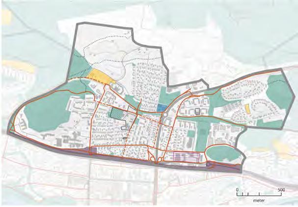 Det är viktigt att inte försämra tillgängligheten till grönområdet genom exploateringen i stadsdelen. Här är gestaltning och utformning av största vikt.