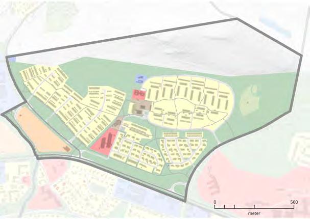 OMRÅDE FÖRSLAG ÖNSKAD UTVECKLING FÖRHÅLLNINGSSÄTT Orkestervägen Flerbostadshus (00) Förtätningsområde, omvandling av parkeringsyta och del av skog norrut kan studeras för skogsnära boende.