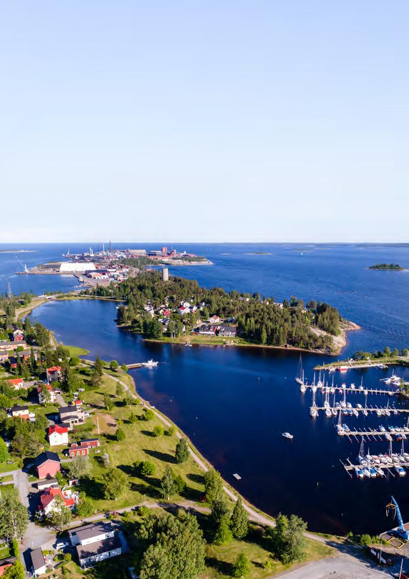 OMRÅDE FÖRSLAG ÖNSKAD UTVECKLING FÖRHÅLLNINGSSÄTT Vy över hav och skärgård i Skelleftehamn.