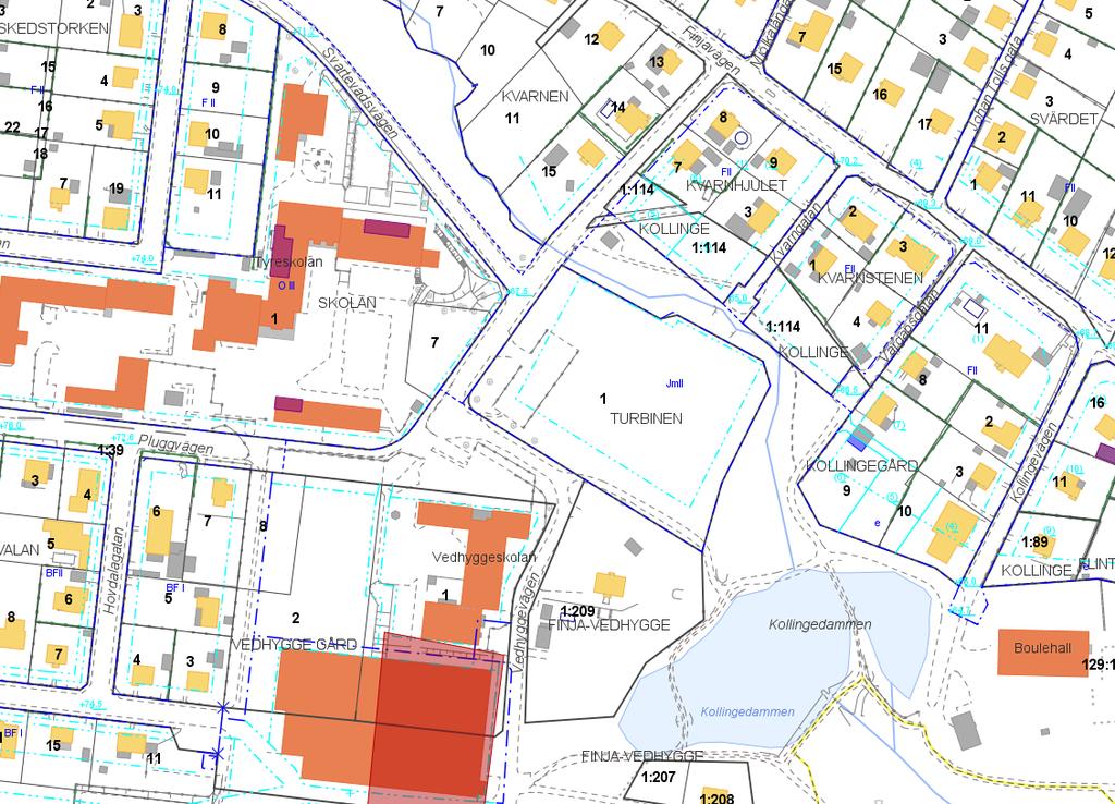 Inledning Detaljplanens syfte och huvuddrag Detaljplanens syfte är att planlägga bostäder samt parkering i anslutning till skola och multiarena.