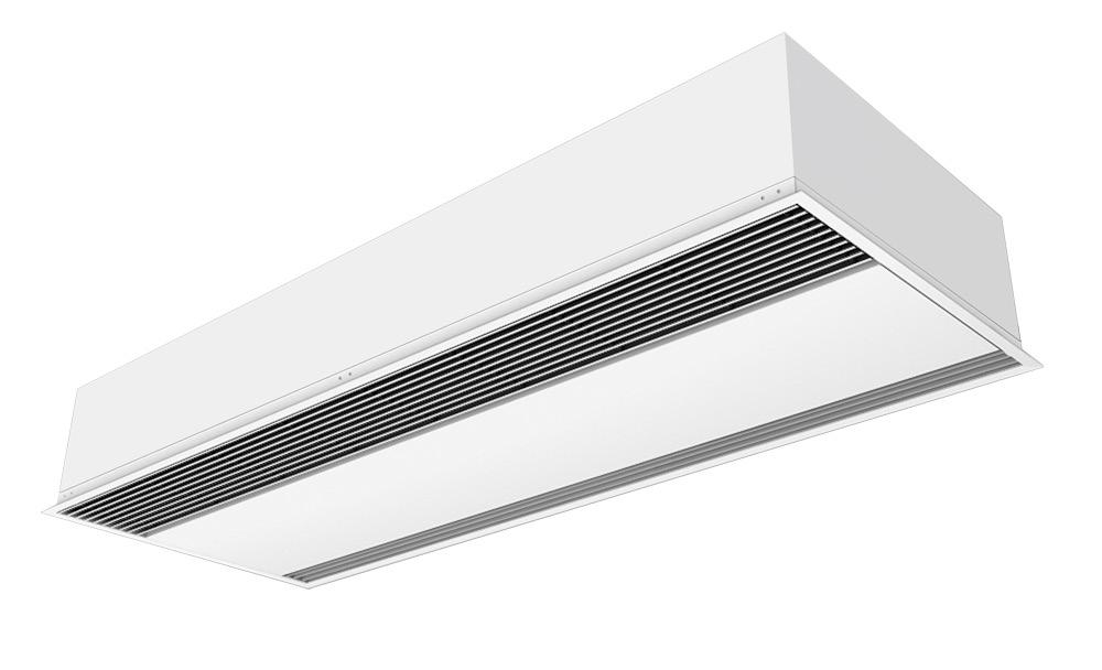 Windbox R luftridå får endast användas i kombination med syrefria slutna värmesystem. Luftridån har en funktionell och kompakt design som passar väl in i alla de användningsområden den är avsedd för.