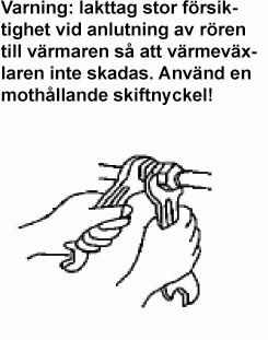 Att tänka på Installation Installation av luftridåns värmebatteri skall utföras av behörig installatör.