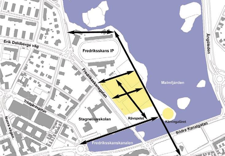 Delområden Fredriksskans För att ta vara på den potential som finns i Fredriksskansområdet så kommer träningsplanerna att behöva omlokaliseras.