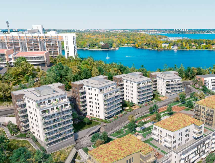 HÄR BYGGER VI Om Sillkajens platå På Kvarnholmens södra sida bygger JM det första kvarteret med utsikt mot Svindersviken och med viss utblick mot hamninloppet.