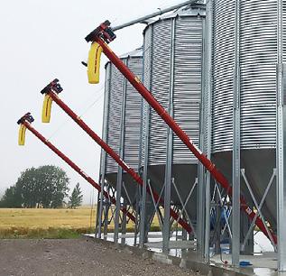Wheathearts 6, 8 och 10 UT spannmålsskruvarnas längder är 5-18,5 meter med 1,5 meters delning.