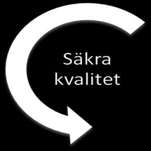 Säkra kvalitet Organisationen ska 4. förse processer/arbetsflöden och moment med förutsättningar 9 att arbeta enligt kvalitetskraven (se p.2). 5.