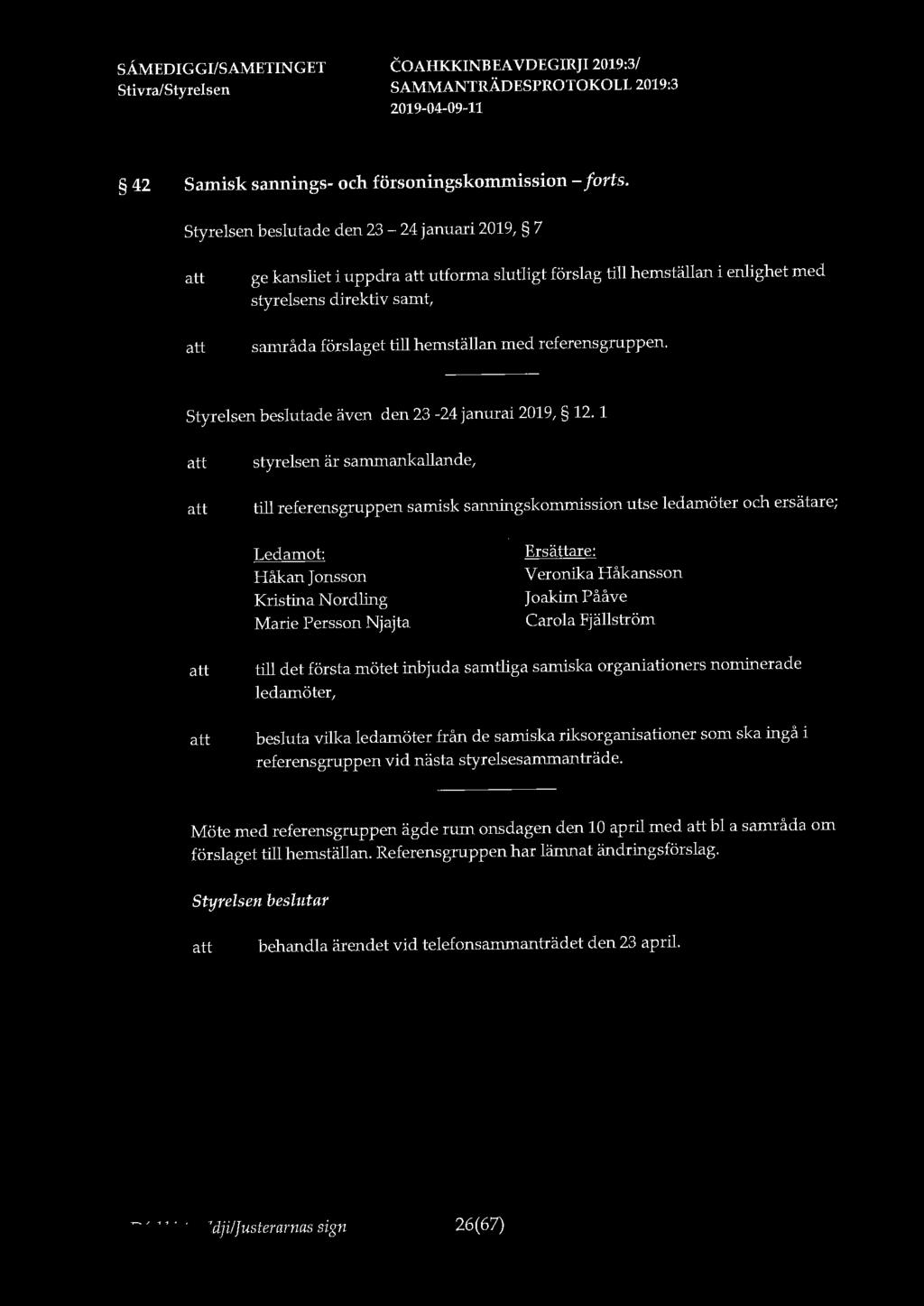 42 Samisk sannings- och försoningskommission - forts.