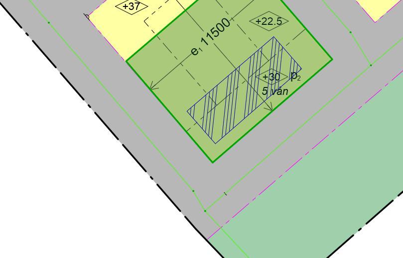 VG +11,65 Figur 31. Principskiss av kassettmagasin. Gröna pilar symboliserar in- och utlopp. Röd cirkel visar anslutningspunkt för utlopp (VG +11,65). 8.3.2.