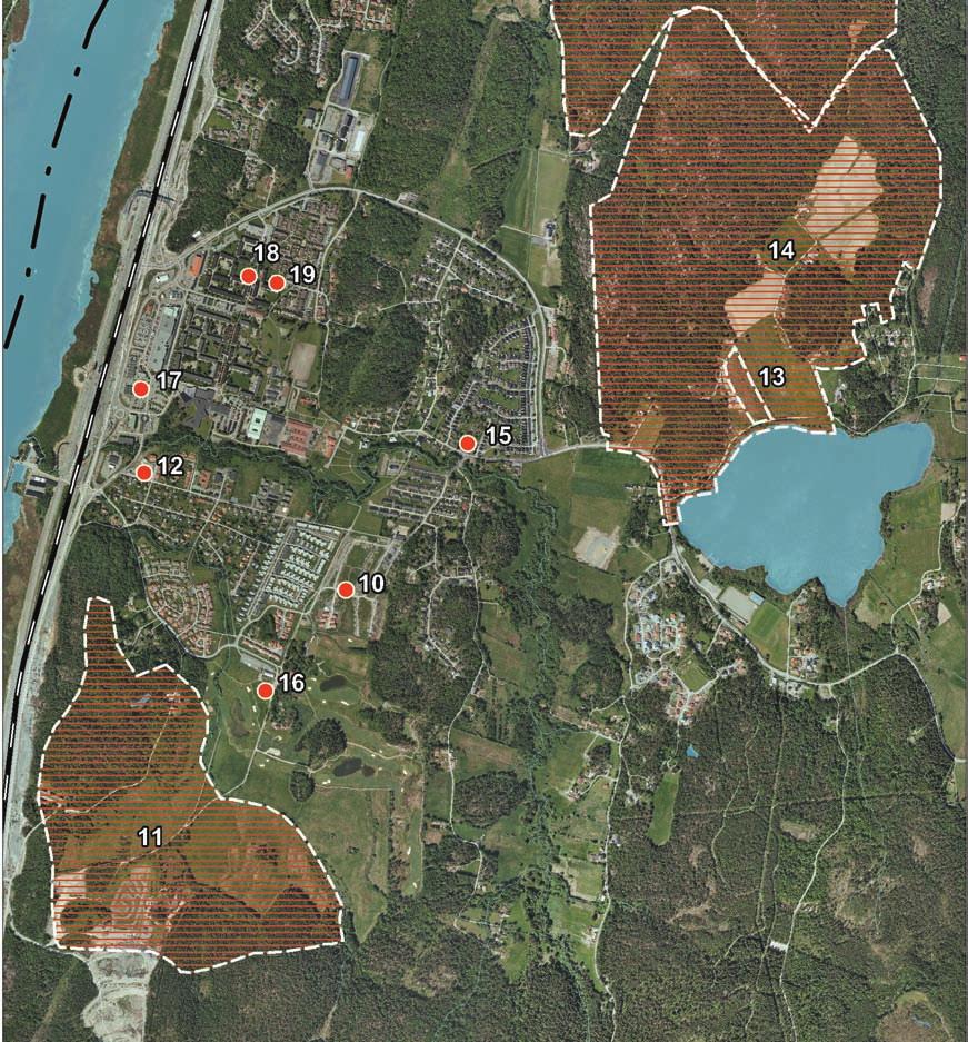 Pendeltågsstation Tabellen redovisar planerat inflyttningsår för respektive projekt.