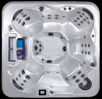 ANTIGUA Antigua 2,14m x 2,14m x 0,92m Antigua 6 383 Kg med vatten 1808 Kg 1425 Ltrs 2 Therapy Pumps footblasters Valbart 52 / 33 Antigua är Grand Bahamas systermodell med