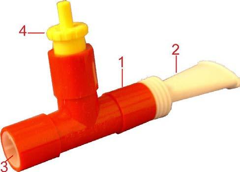System 22 enpatientsprodukt System 22 (MINI-PEP, PEP-pipa), består av ett T-stycke (röda delen), ett munstycke, en backventil samt sju