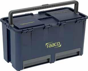 RAACO HANDYBOX 55X4 Sortimentbox HandyBox 55x4 med 4 st sortimentaskar ELWIS LIGHTNING PANNLAMPA VAQS H1, 365 LUMEN