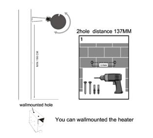 How to Use This infrared heater is intended for outdoor use. The universal bracket enables you to put the infrared heater in, for example, a pavilion, awning or party tent.