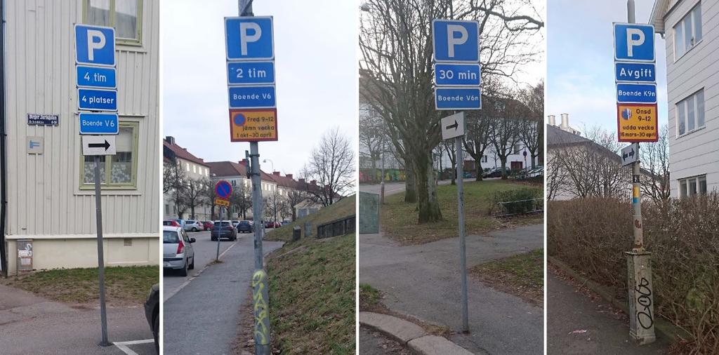 för de nya studentbostäderna. Parkering är även tillåten på omkringliggande gator. De flesta av dessa är dock tidsbegränsade och avgiftsbelagda.