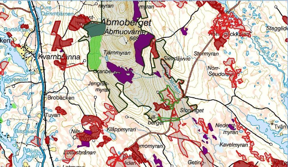 3.3. Avverkningshotade områden i södra delen,