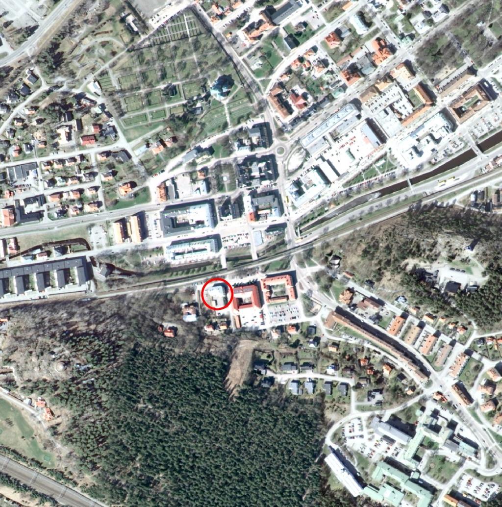 Figur 1. Centrala Söderhamn. Pantern 6 är inringad.