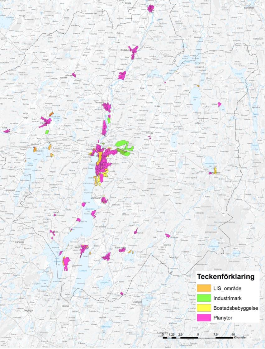 Översiktsplanen från Ulricehamn representerar en